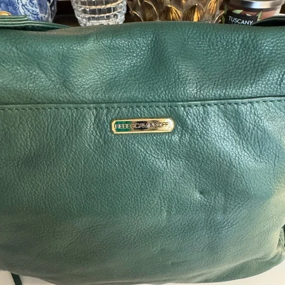 ๐ NWOT REBECCA MINKOFF EMERALD GREEN BELOVED MINI LEATHER CROSSBODY BAG! - Picture 7 of 16